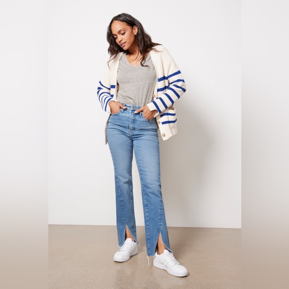 Good American Denim - Good American Good Boy Twisted Slit Hem 0219